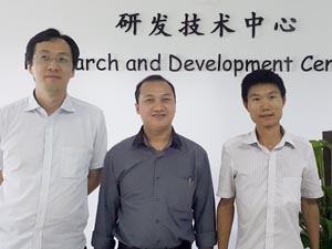 Mr. Jatmiko with the Research and Development Director at Richen-Force Holdings.