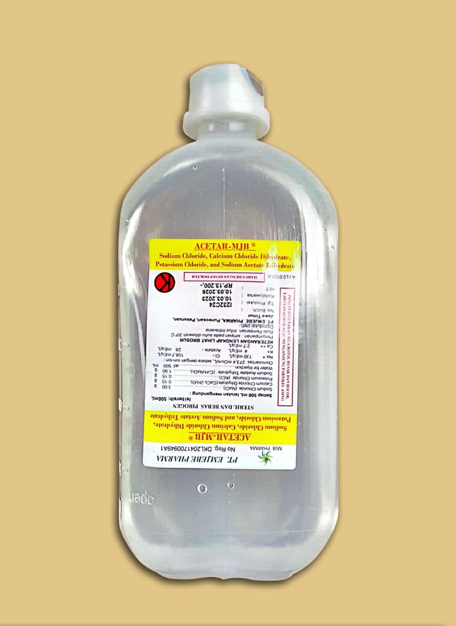 ACETAR-MJB (Ringer Acetate) Infus 500 mL