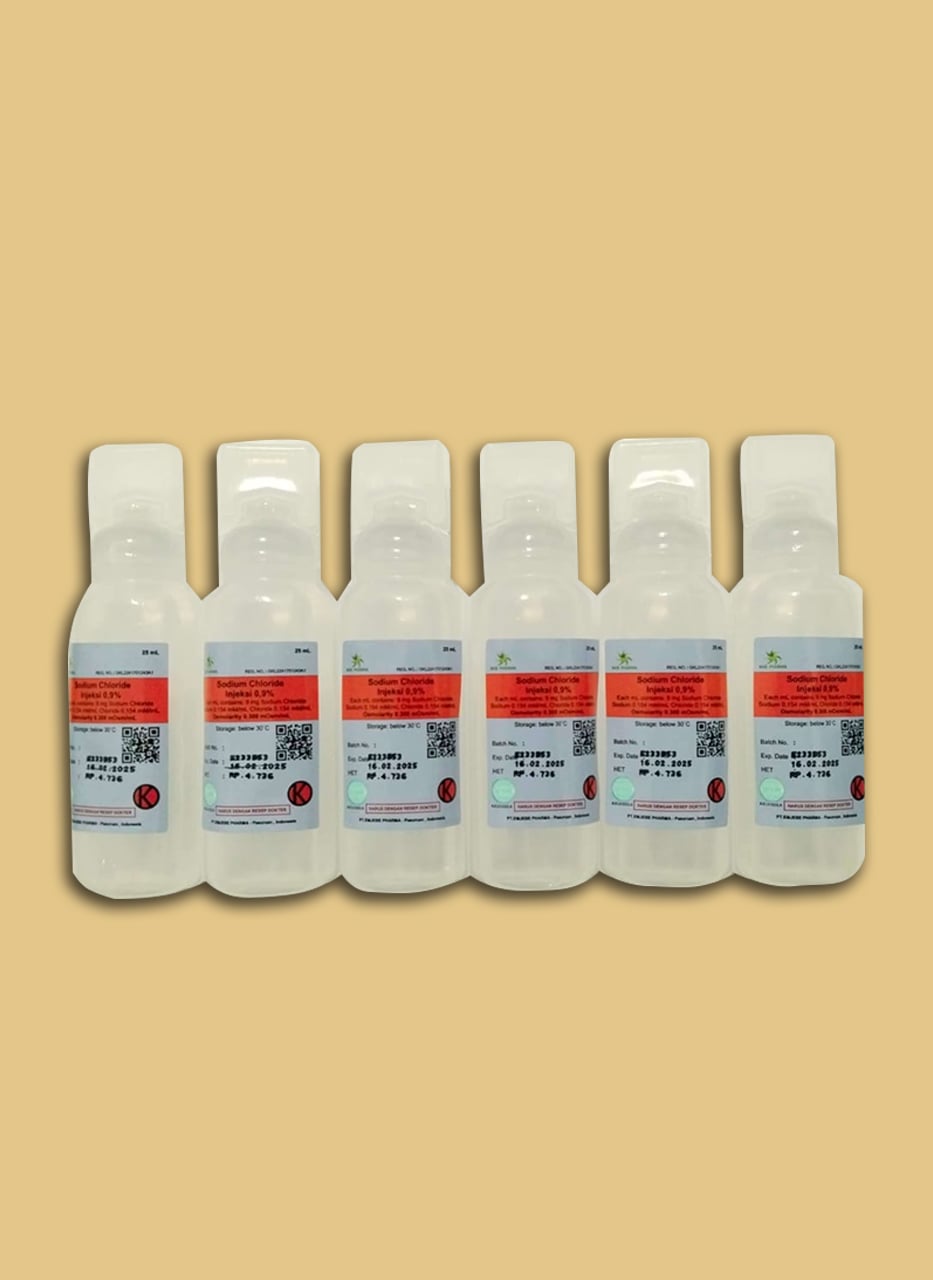Sodium Chloride 0,9% Injeksi 25 mL