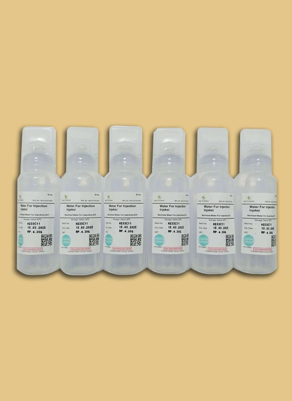 Water for Injection (WFI) Ampul 25 mL